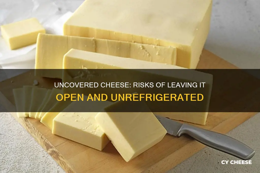 what could happen to cheese if left open and unrefridgerated