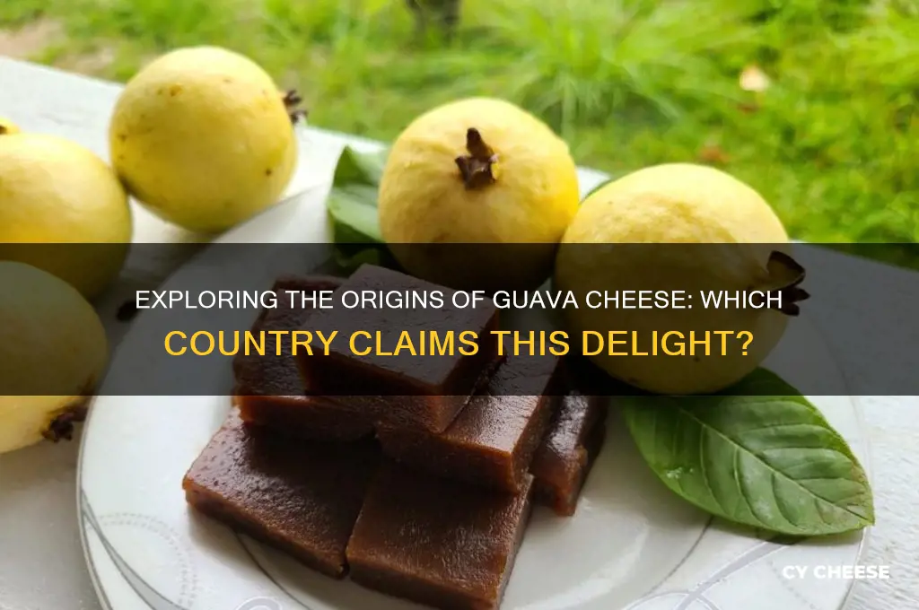 what country does guava guava cheese come from