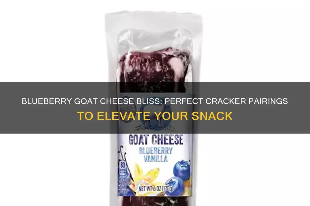 what cracker goes good with blueberry goat cheese