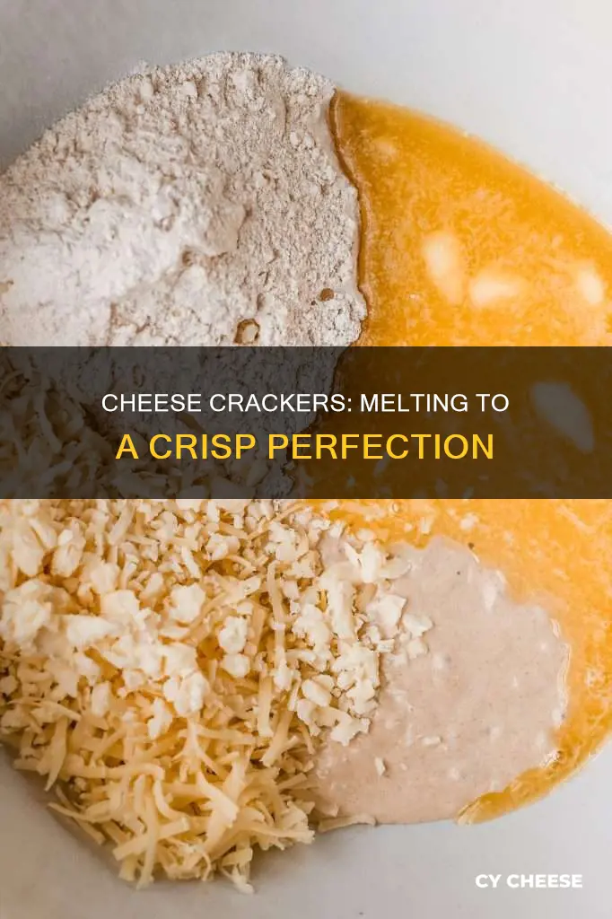 what cracker made with cheese by melting until crisp called