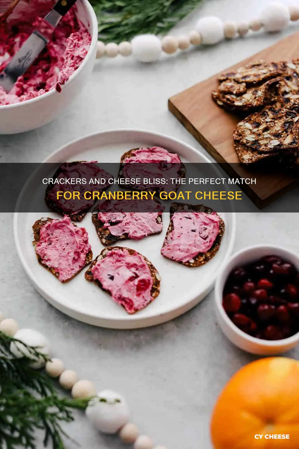 what crackers go with cranberry goat cheese