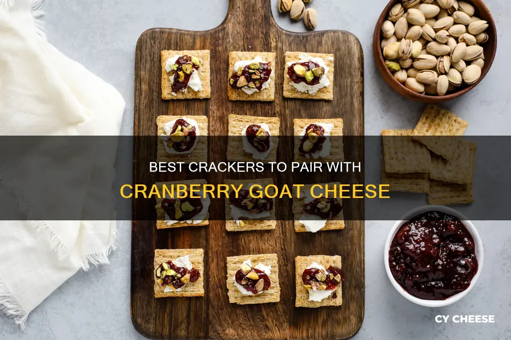 what crackers go with cranberry goat cheese