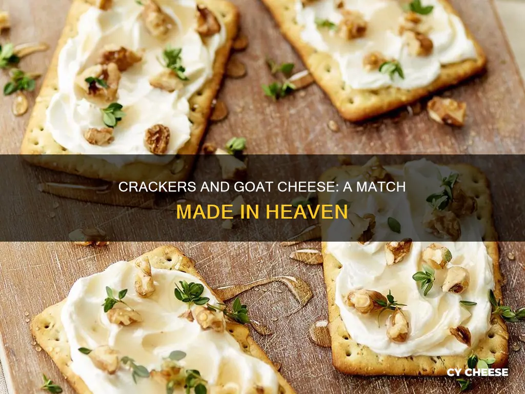 what crackers pair with goat cheese