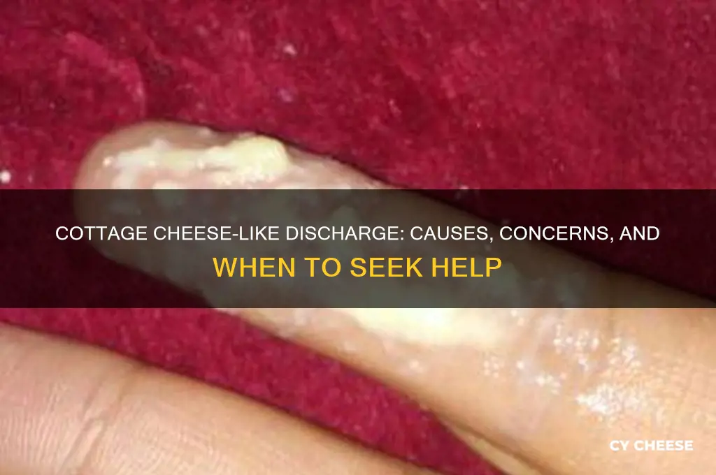 what discharge looks like cottage cheese