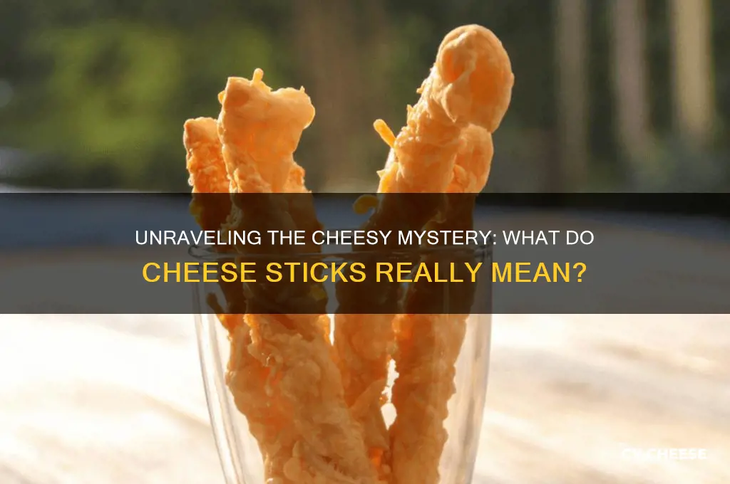 what do cheese sticks mean