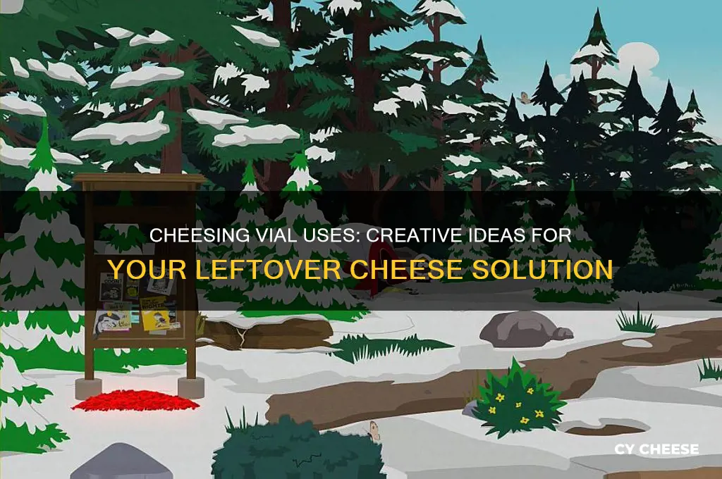 what do i do with the cheesing vial