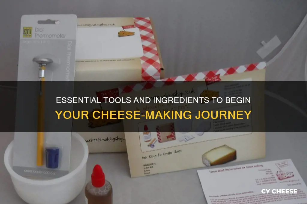 what do i need to start making cheese
