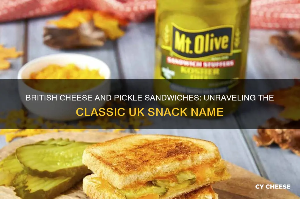 what do the british call cheese and pickle sandwiches