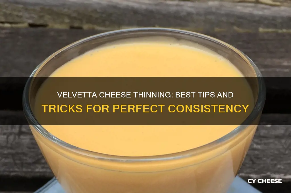 what do u thin out velvetta cheese with