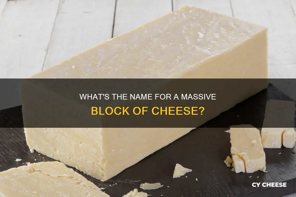 what do you call a big unit of cheese