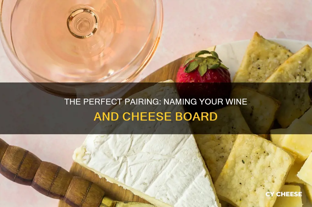 what do you call a wine and cheese board