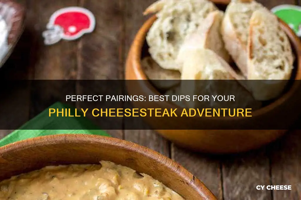 what do you dip philly cheese steak in