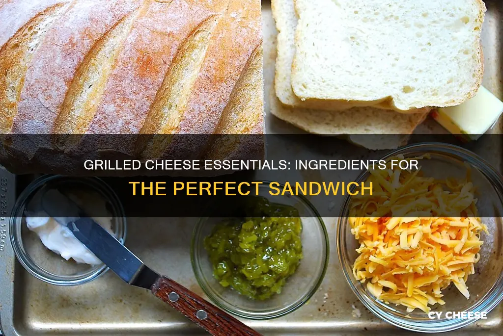 what do you need for a grilled cheese