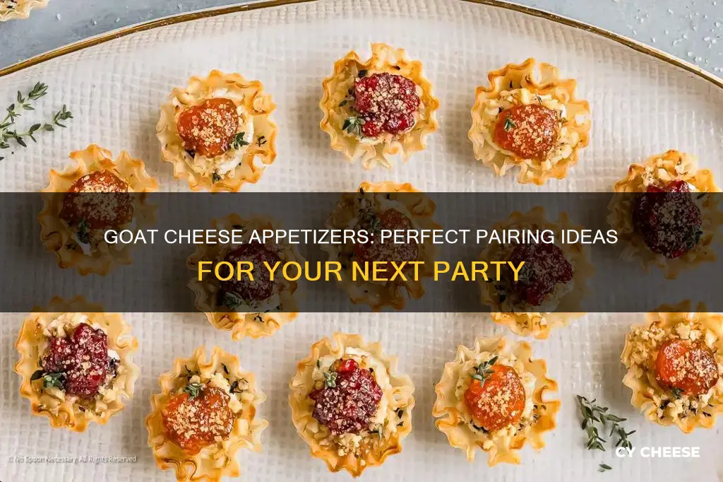 what do you pair goat cheese orderve with