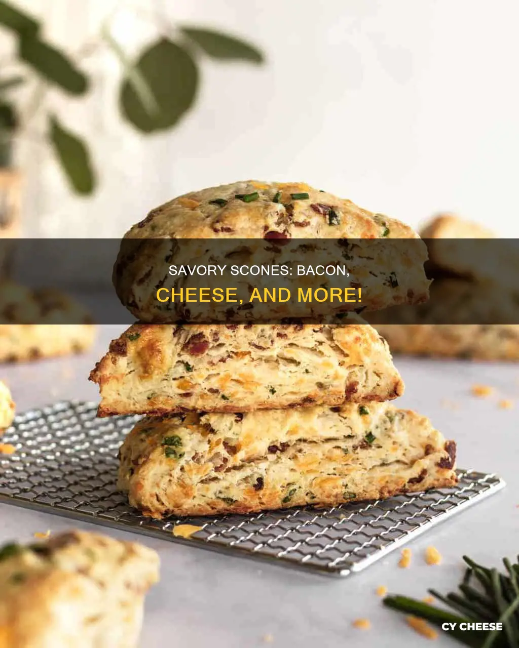 what do you put bacon and cheese scones