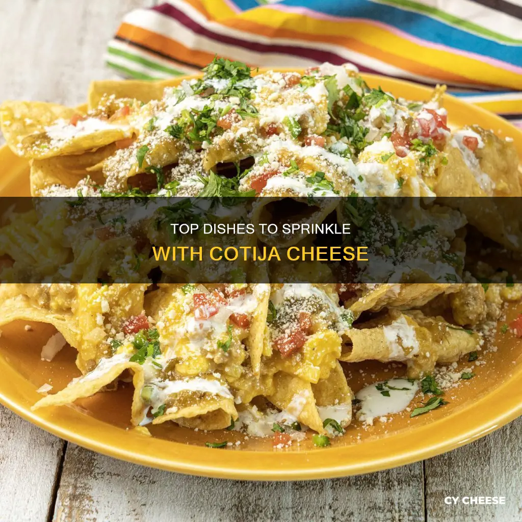 what do you put cotija cheese on