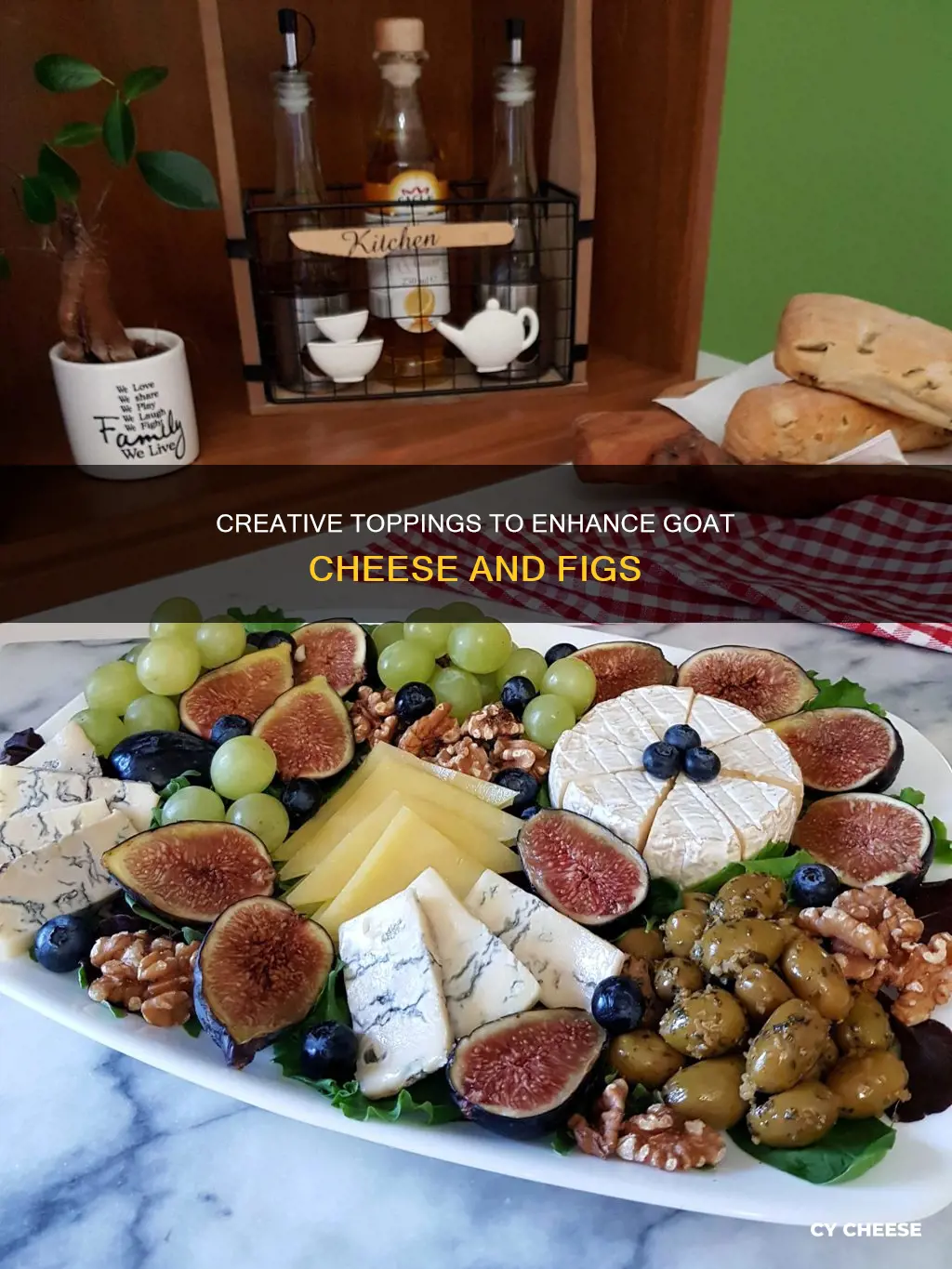 what do you put o top of voat cheese figs