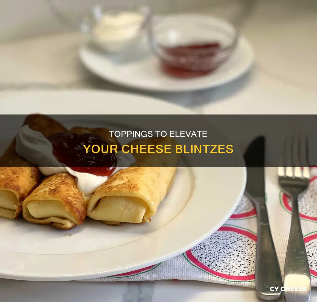 what do you put on cheese blintzes