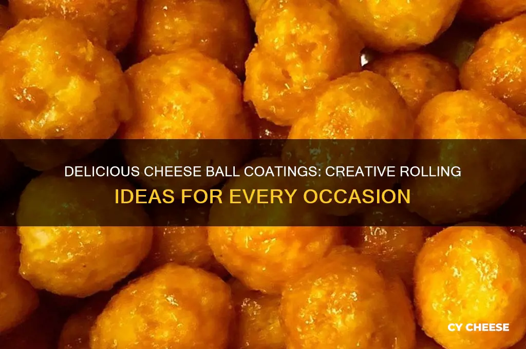 what do you roll a cheese ball in
