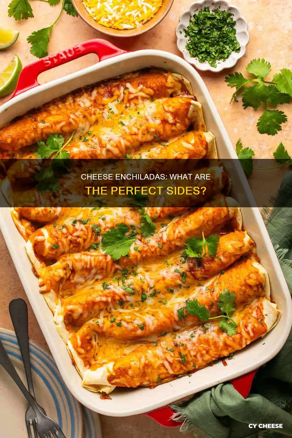 what do you serve with cheese enchiladas
