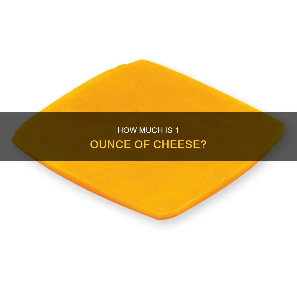 what does 1 ounce of sliced cheese look like