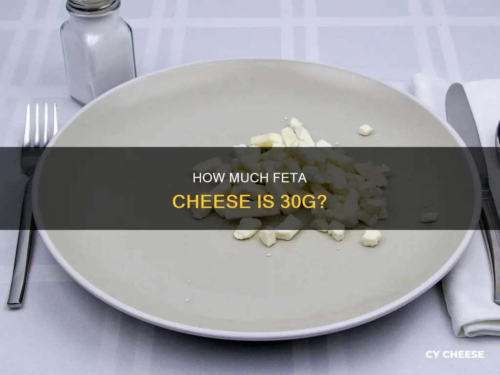 what does 30g of feta cheese look like