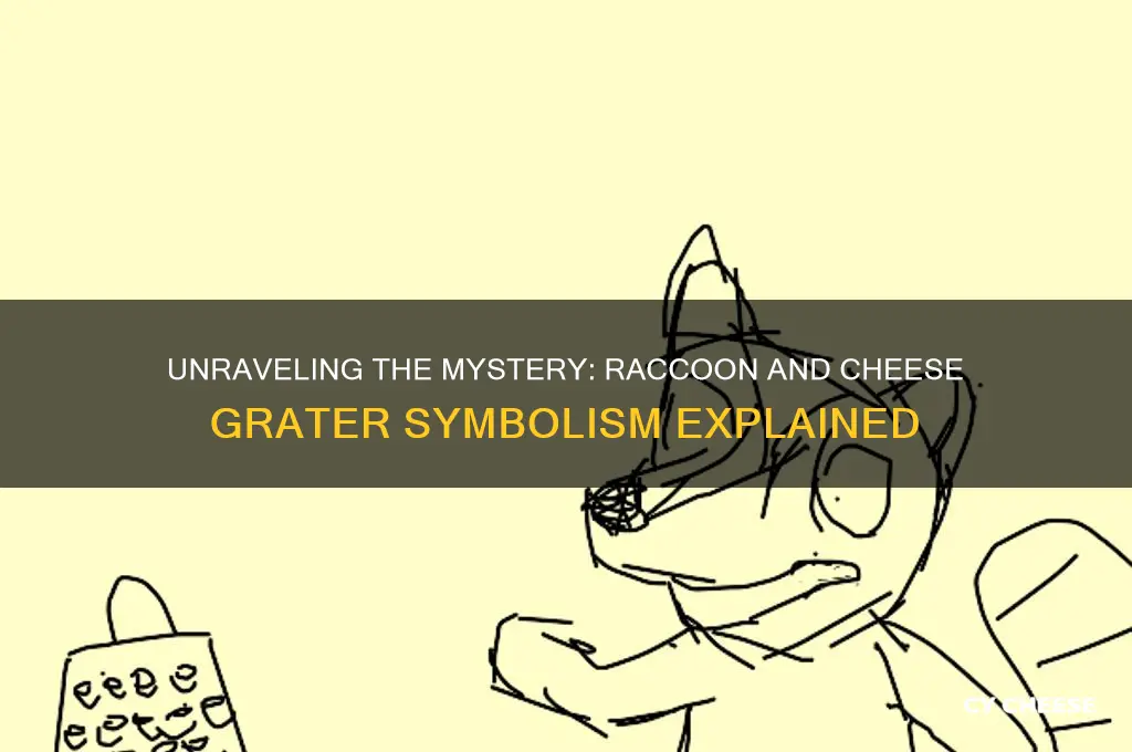 what does a raccoon and a cheese grater mean