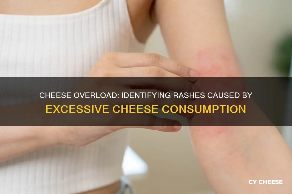 what does a rash look like from to much cheese