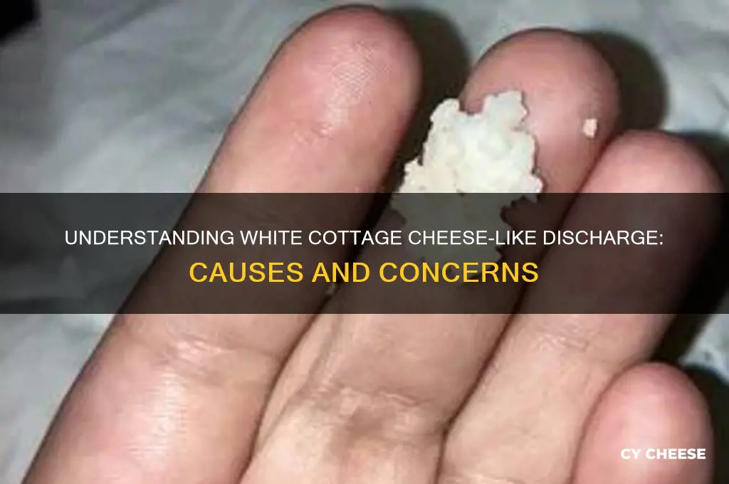 what does a white cottage cheese discharge mean