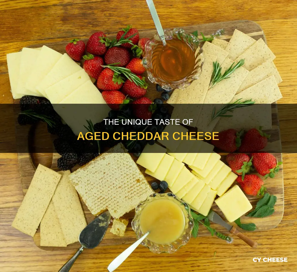 what does aged cheddar cheese taste like