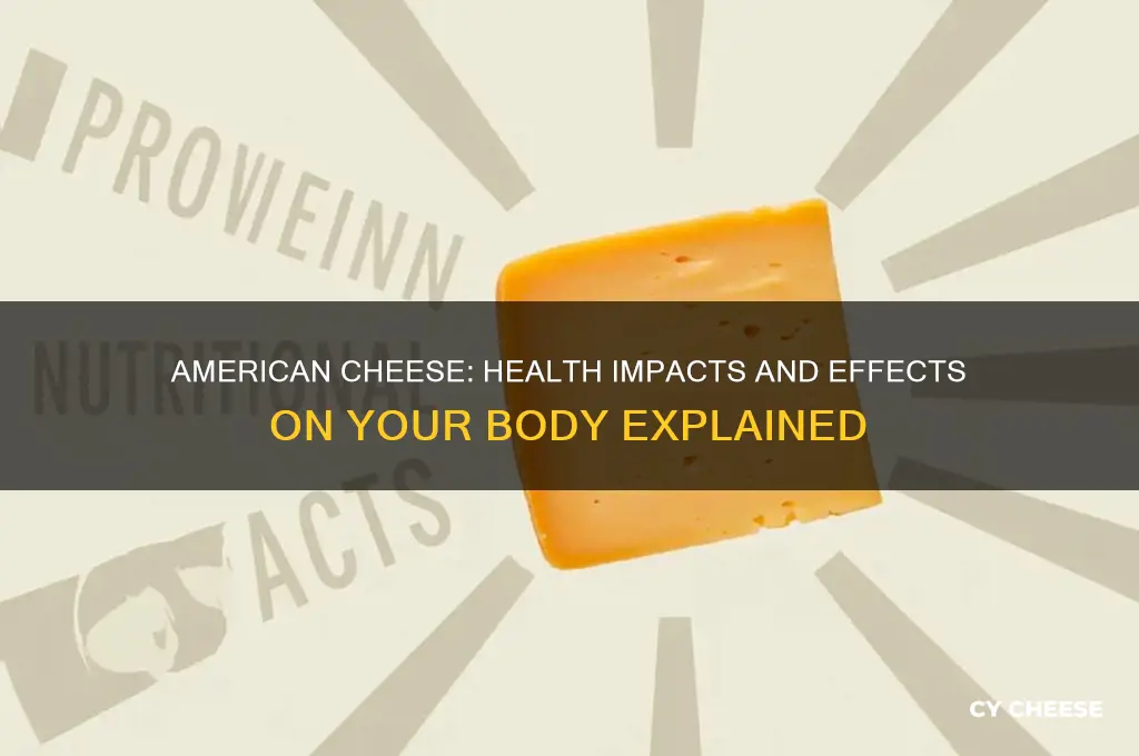 what does american cheese do to your body