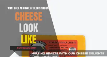 Visual Guide: One Ounce of Cheddar Block