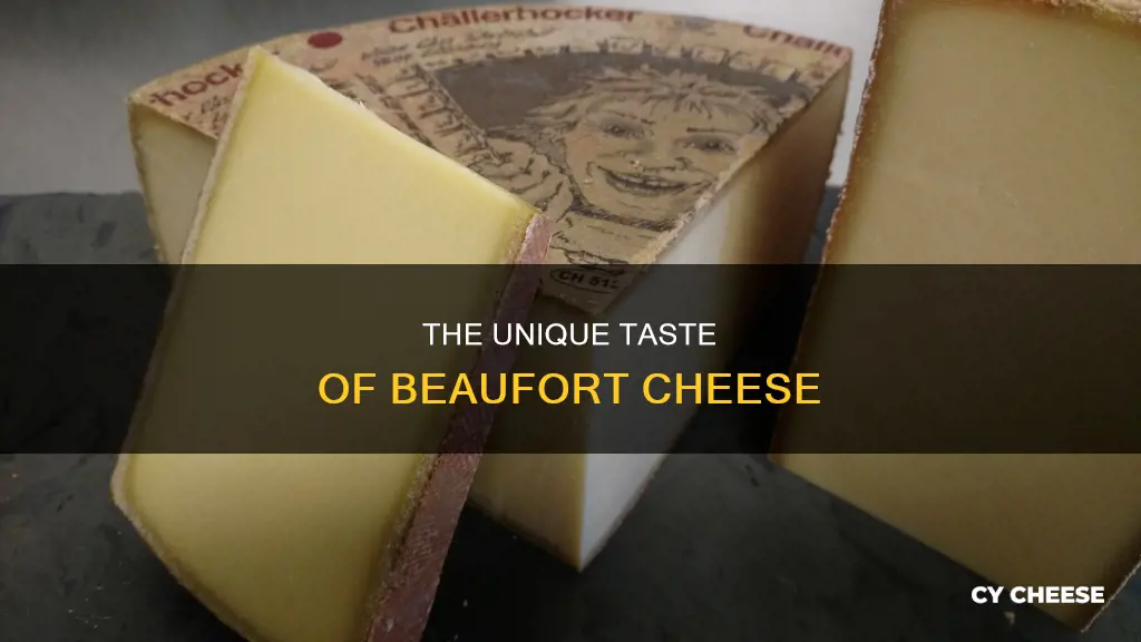 what does beaufort cheese taste like