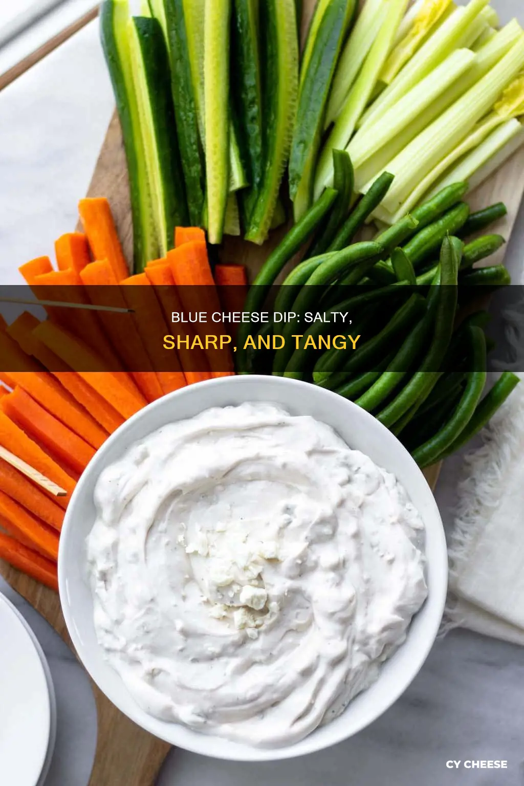 what does blue cheese dip taste like