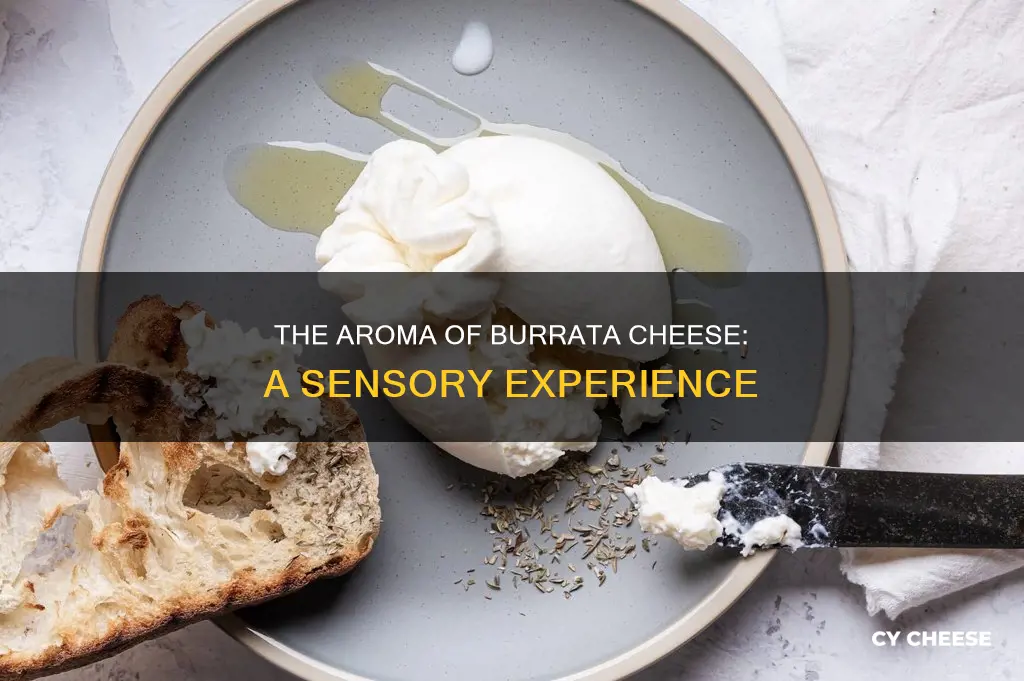 what does burrata cheese smell like