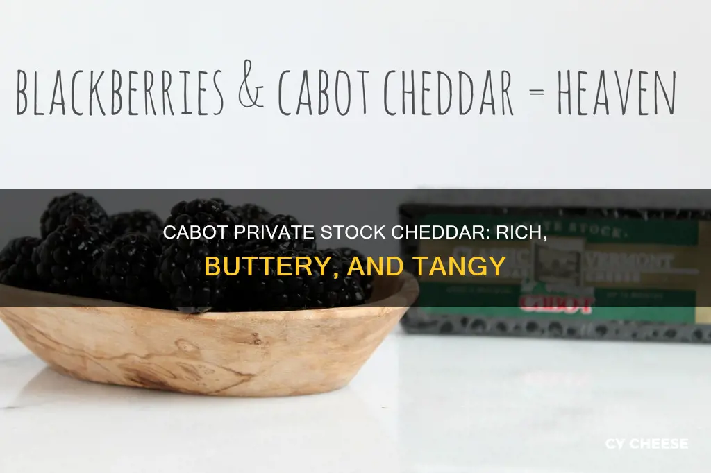 what does cabot private stock cheddar cheese taste like
