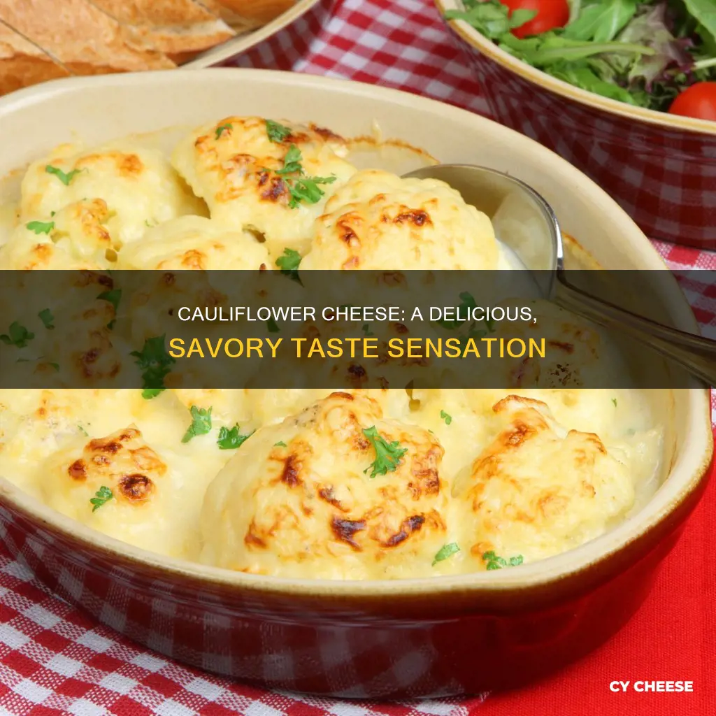 what does cauliflower cheese taste like