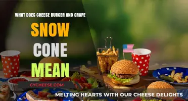 Unraveling the Quirky Combo: Cheese Burger Meets Grape Snow Cone