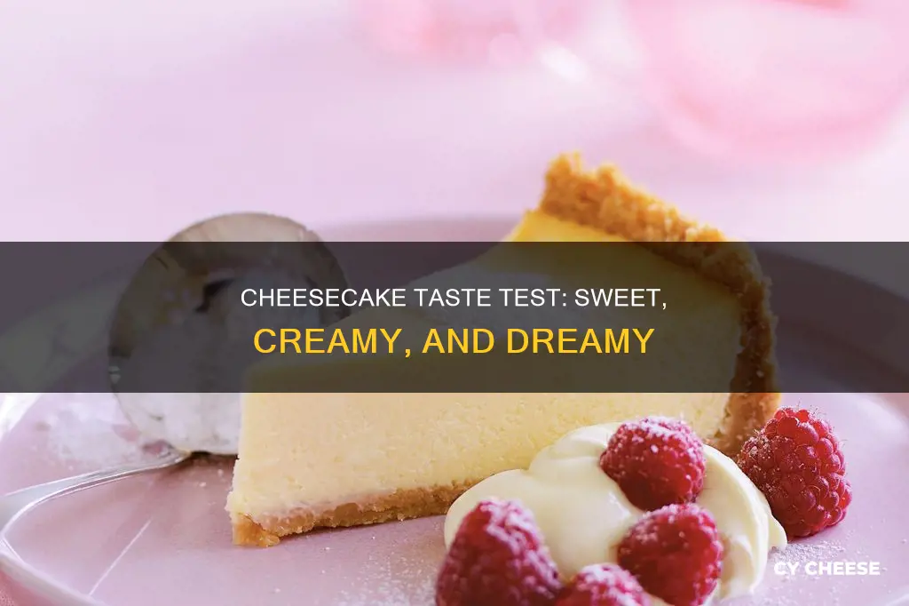 what does cheese cake taste like