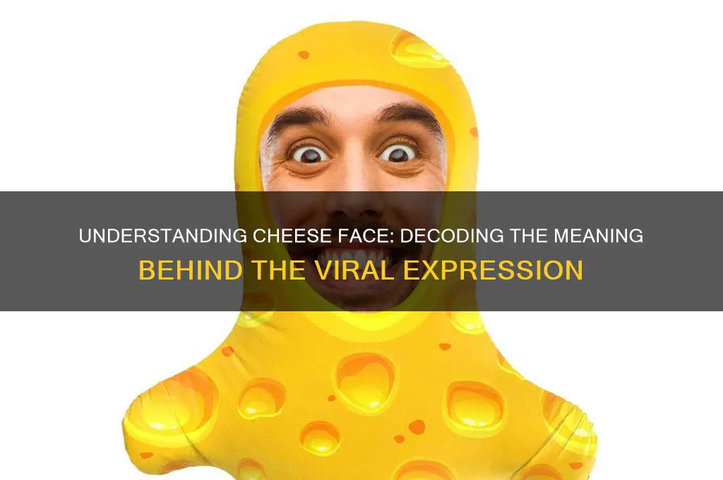 what does cheese face mean