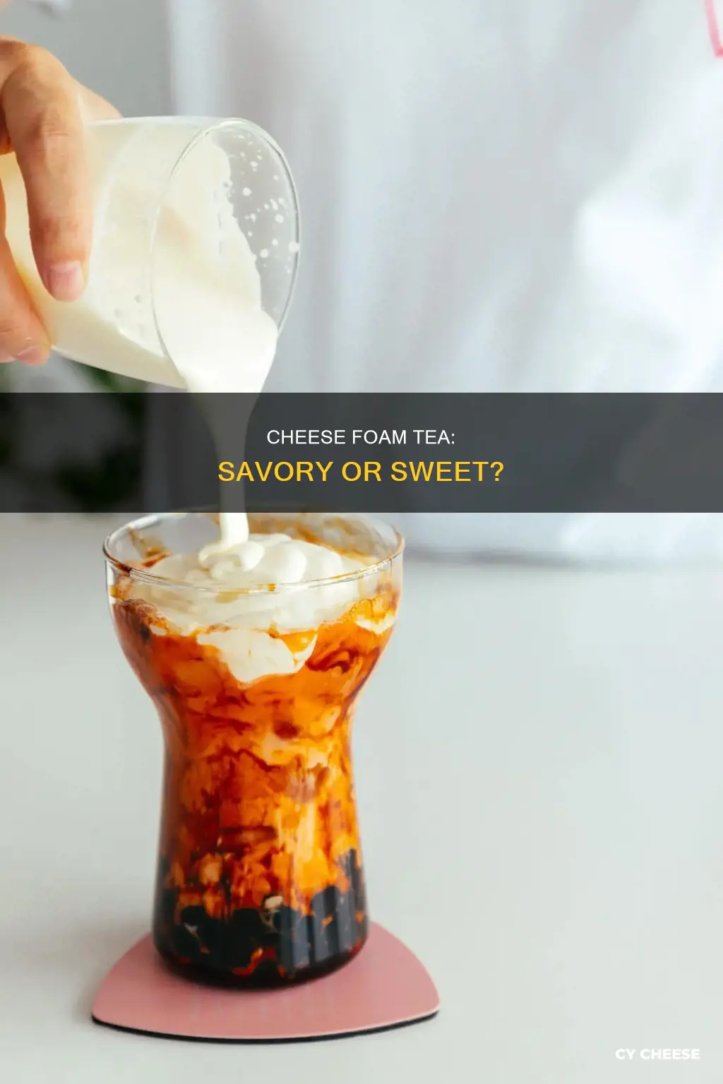 what does cheese foam tea taste like