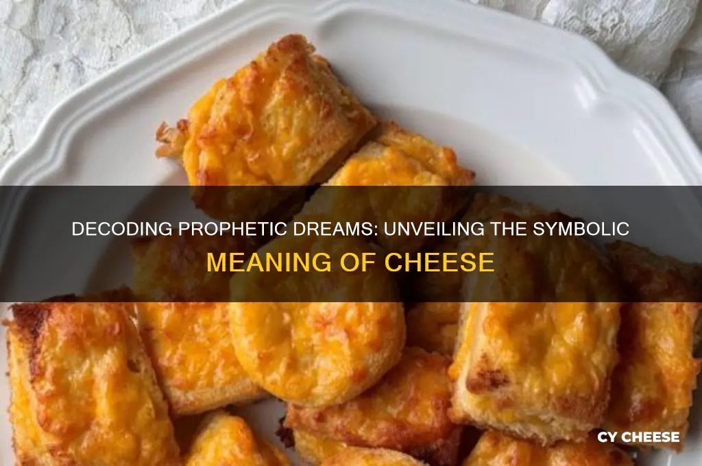 what does cheese mean in a prophetic dream