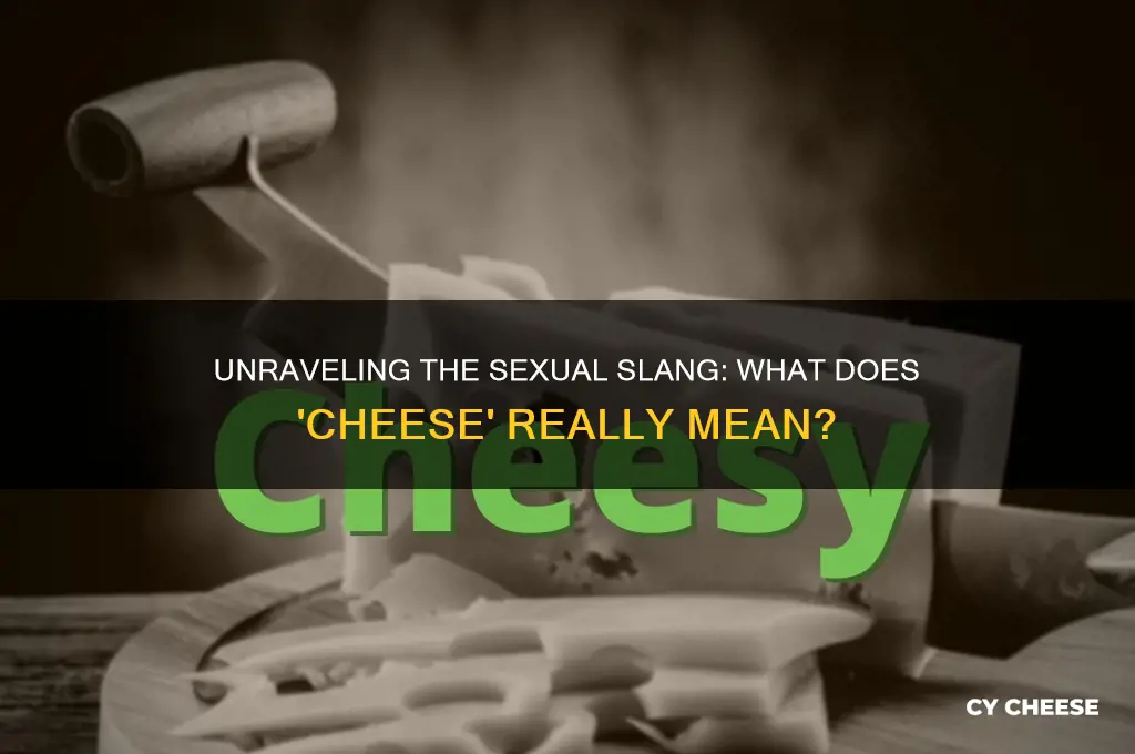 what does cheese mean sexually
