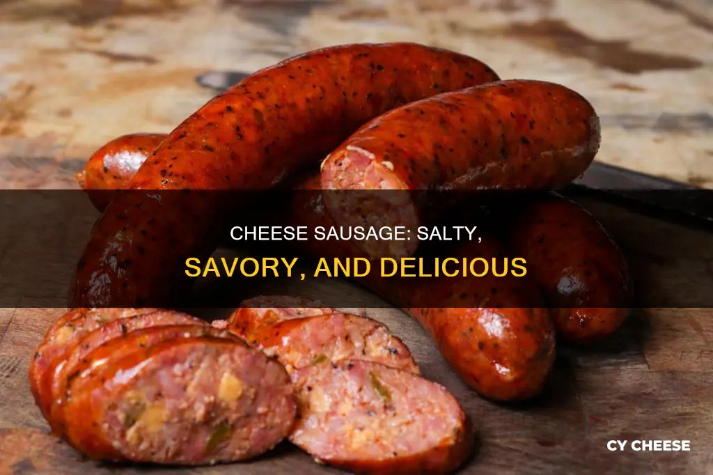 what does cheese sausage taste like