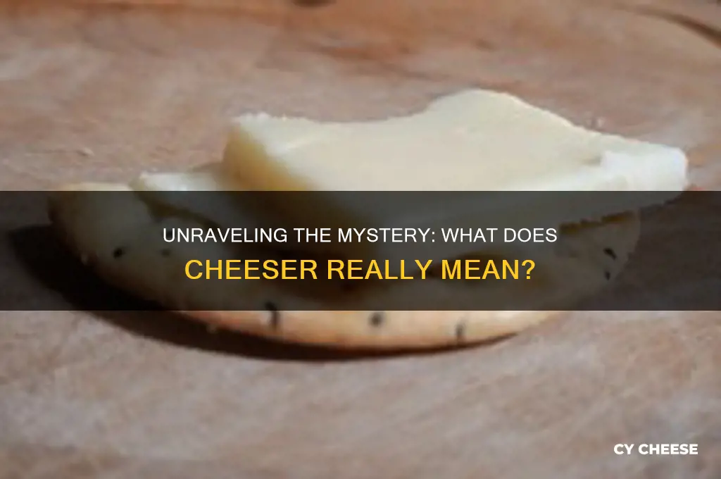 what does cheeser mean