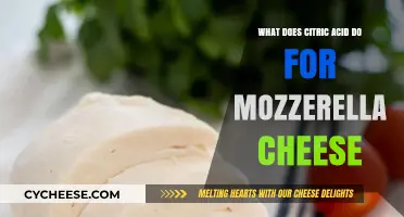Citric Acid's Role in Crafting Creamy Mozzarella Cheese Explained