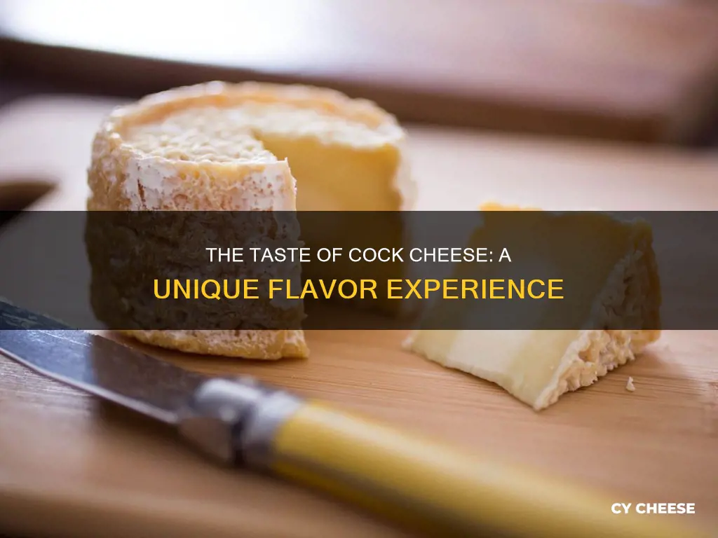 what does cock cheese taste like