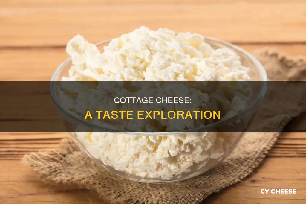 what does cottgae cheese taste like