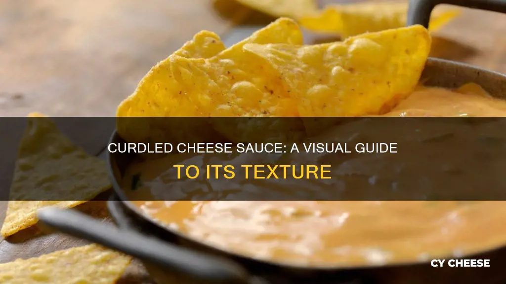 what does curdled cheese sauce look like