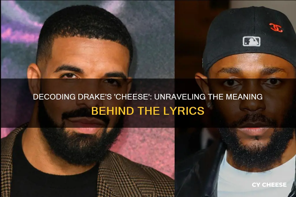 what does drake mean when he says cheese